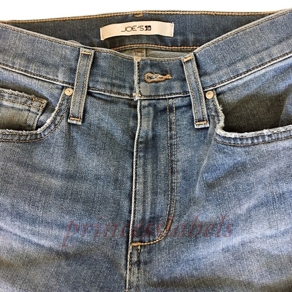 JOE'S Hi Rise Skinny Jeans Light Wash Denim Dungarees - Picture 5 of 12